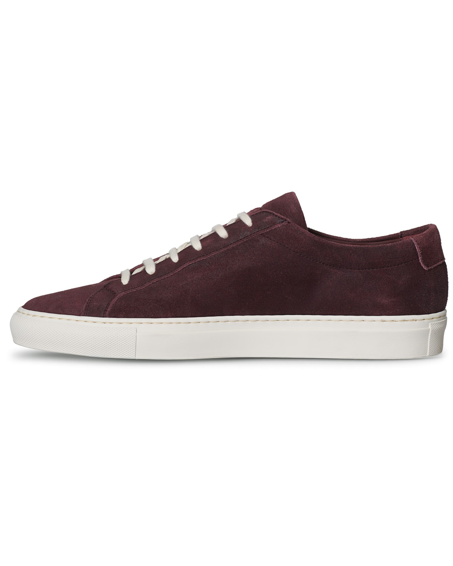 Herren | Common Projects Original Achilles Sneaker Bordeaux Waxed Suede | Common Projects | Original Achilles Sneaker Bordeaux Waxed Suede