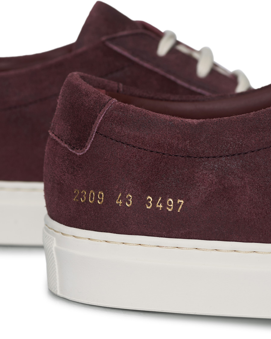 Herren | Common Projects Original Achilles Sneaker Bordeaux Waxed Suede | Common Projects | Original Achilles Sneaker Bordeaux Waxed Suede