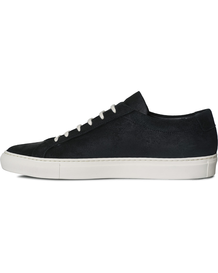 Herren | Common Projects Original Achilles Sneaker Black Waxed Suede | Common Projects | Original Achilles Sneaker Black Waxed Suede