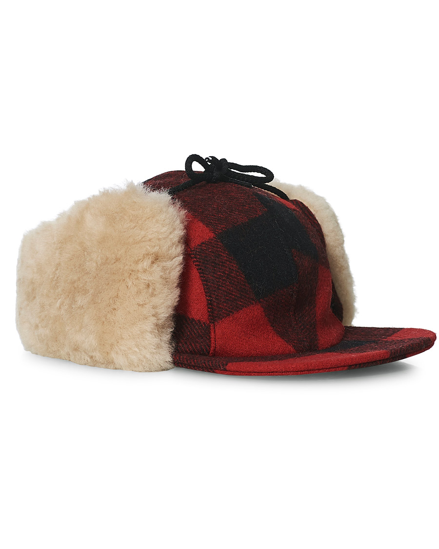 Herren | Filson Double Mackinaw Cap Red/Black | Filson | Double Mackinaw Cap Red/Black