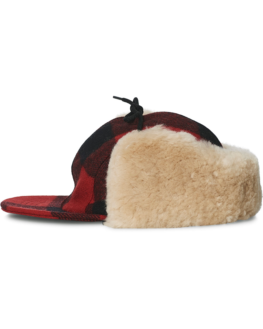 Herren | Filson Double Mackinaw Cap Red/Black | Filson | Double Mackinaw Cap Red/Black