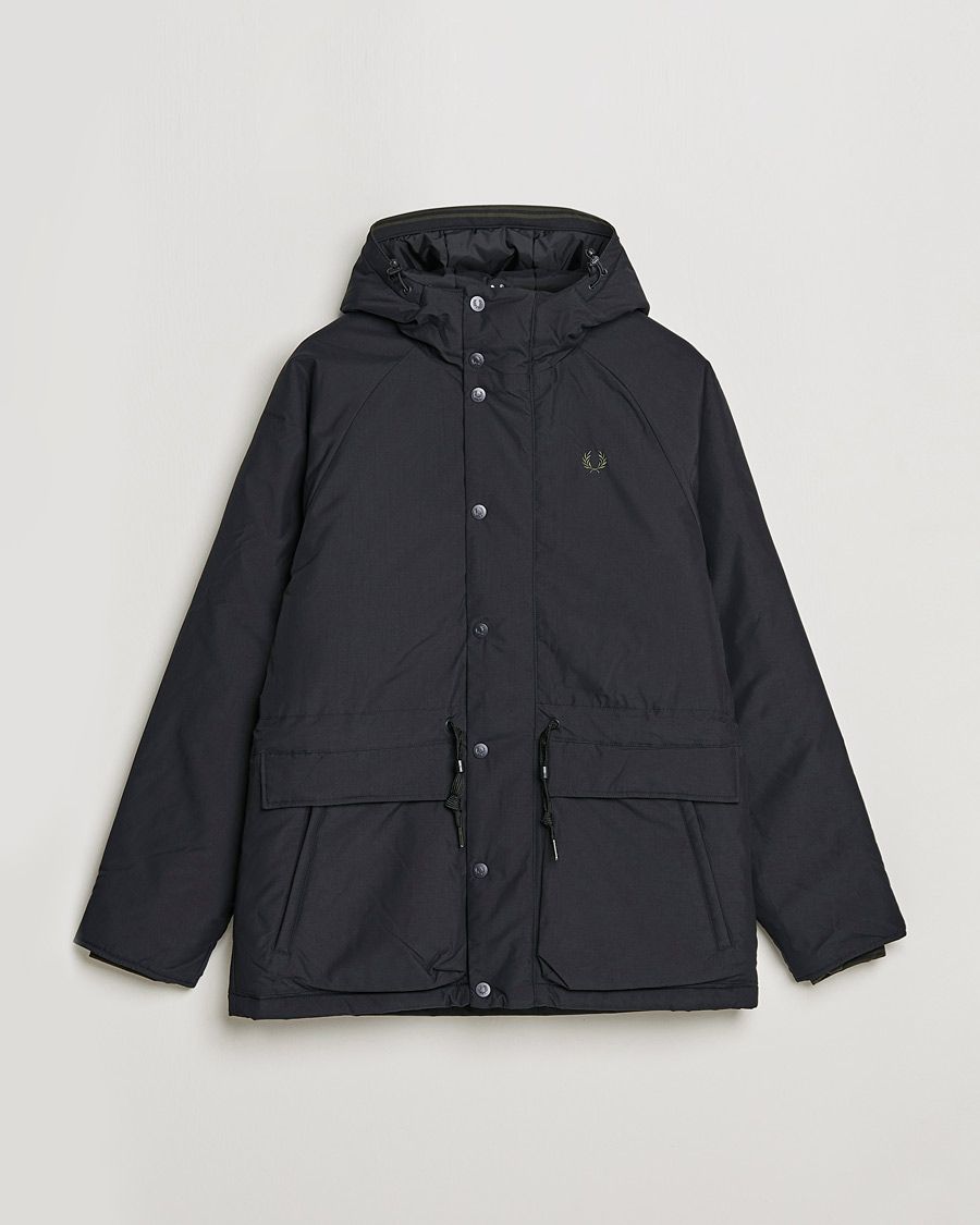 Herren | Jacken | Fred Perry | Padded Zip Through Parka Black