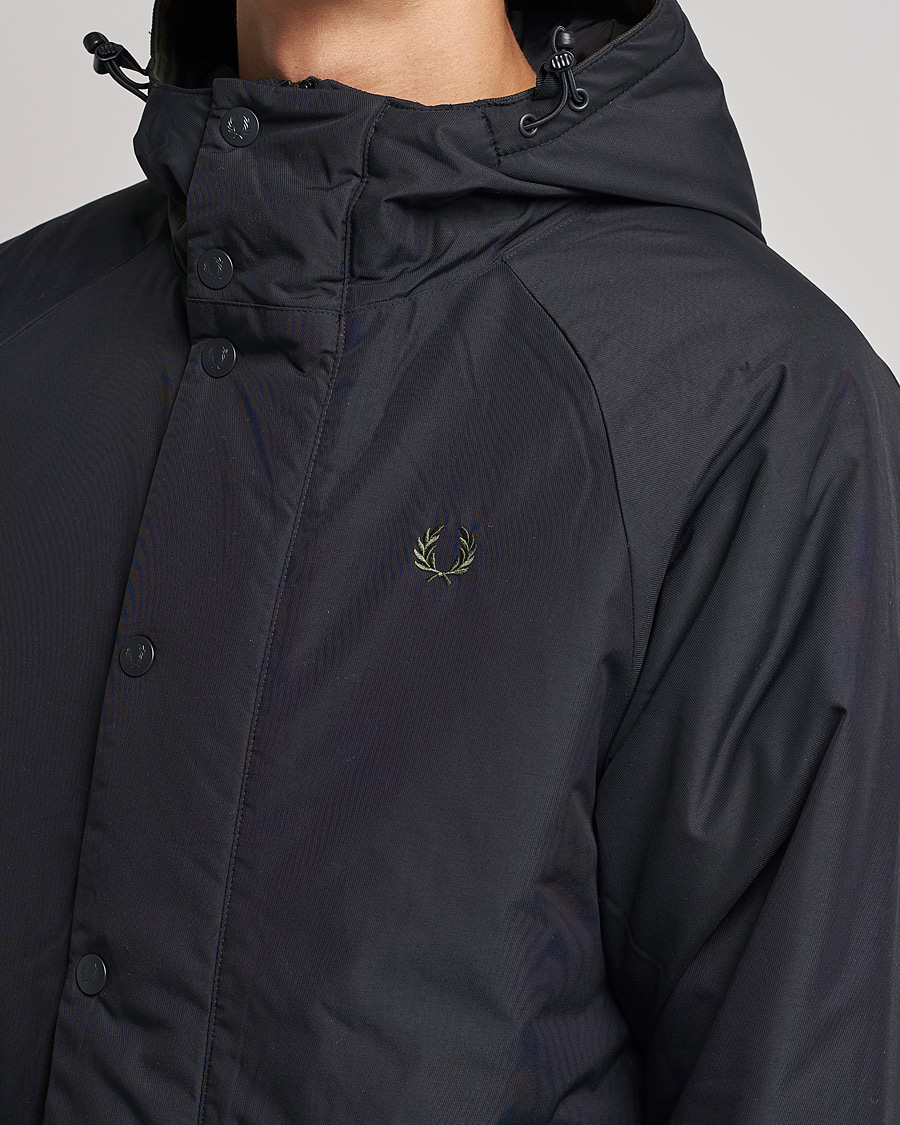 Herren | Jacken | Fred Perry | Padded Zip Through Parka Black