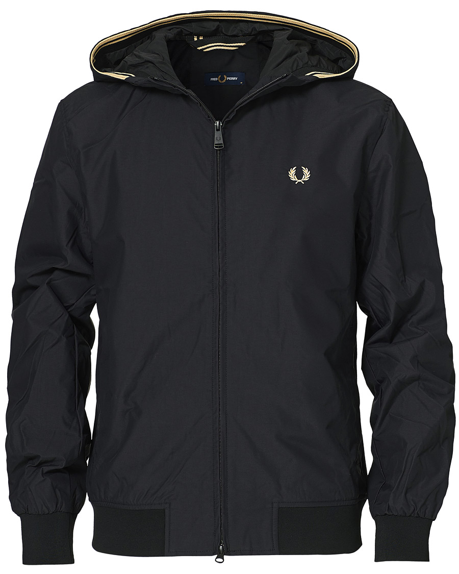 Herren | Jacken | Fred Perry | Hooded Brentham Jacket Black