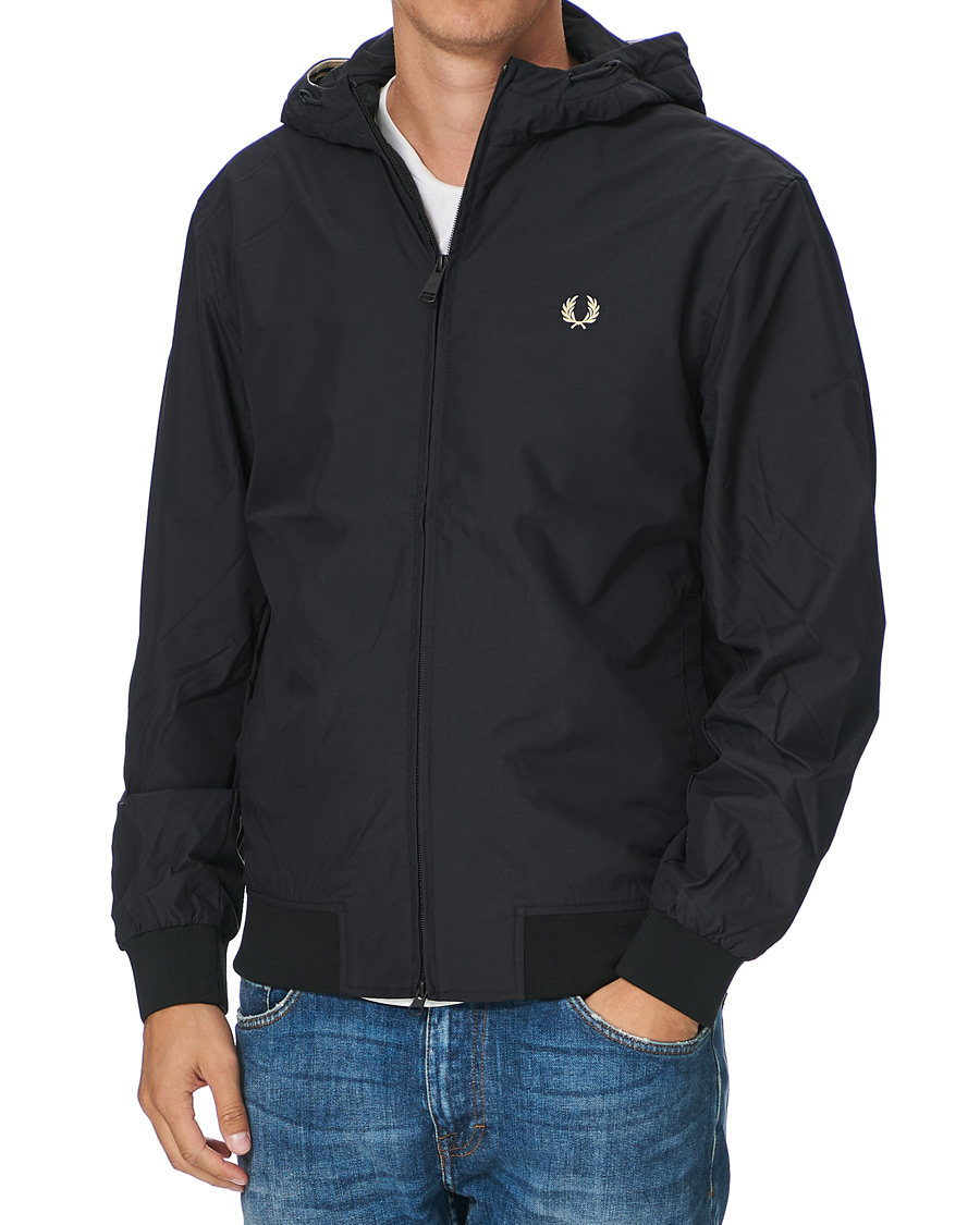 Herren | Jacken | Fred Perry | Hooded Brentham Jacket Black