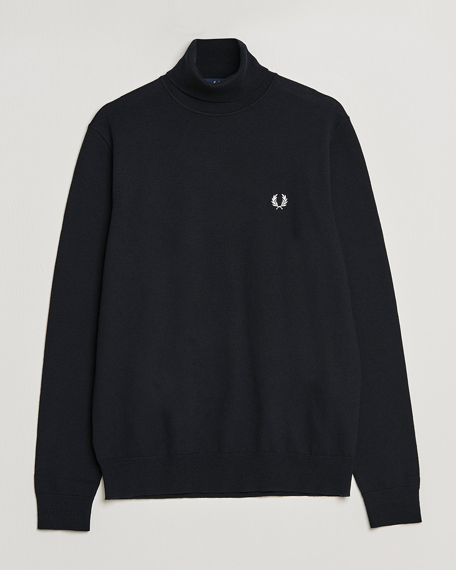 Herren | Pullover | Fred Perry | Roll Neck Jumper Black