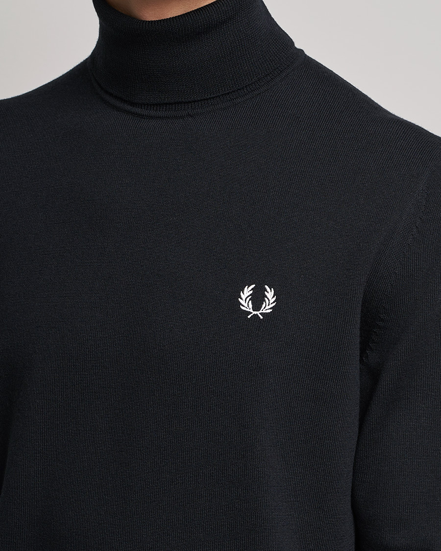 Herren | Pullover | Fred Perry | Roll Neck Jumper Black