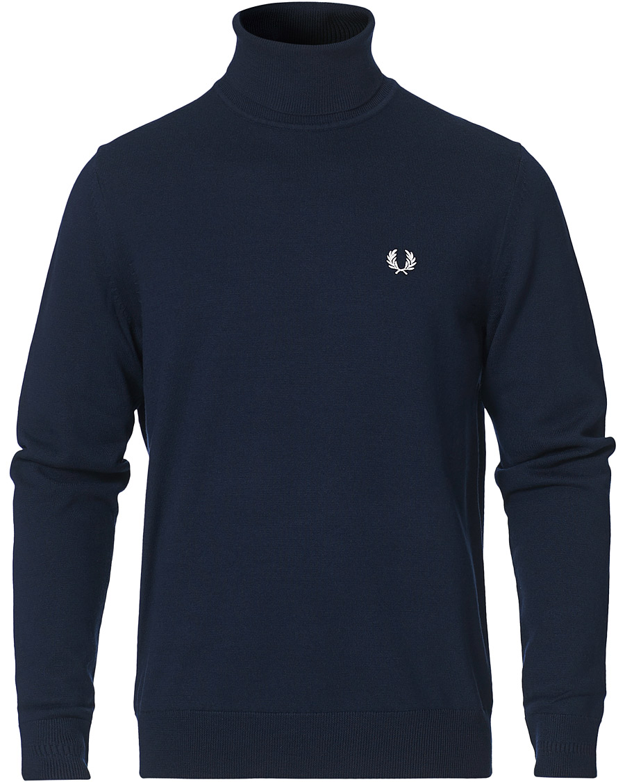 Herren | Pullover | Fred Perry | Rollneck Jumper Navy