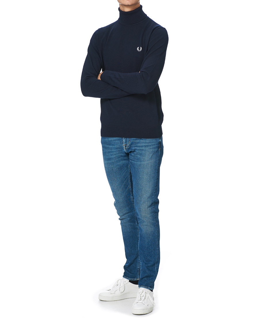 Herren | Pullover | Fred Perry | Rollneck Jumper Navy