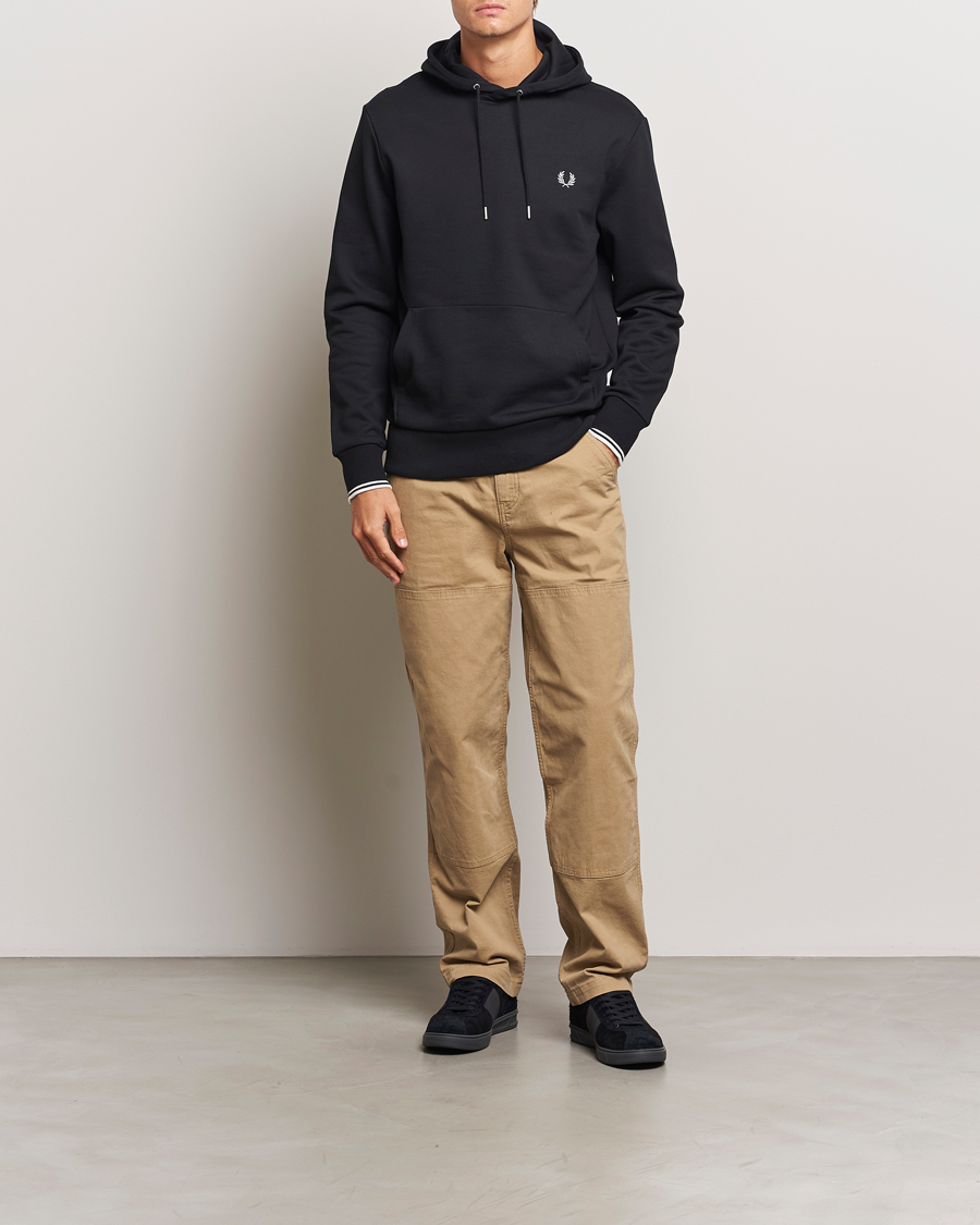 Herren | Pullover | Fred Perry | Tipped Hoodie Black