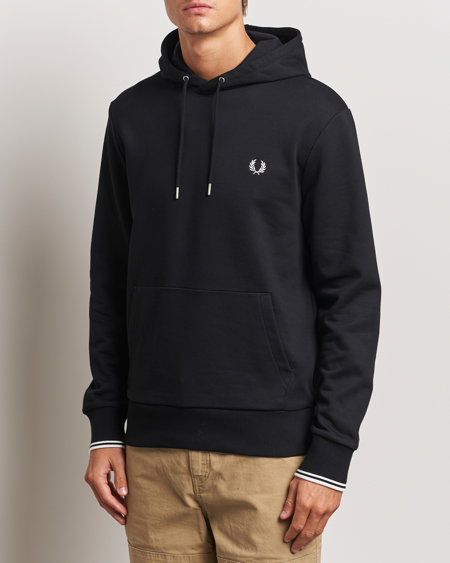 Herren | Pullover | Fred Perry | Tipped Hoodie Black