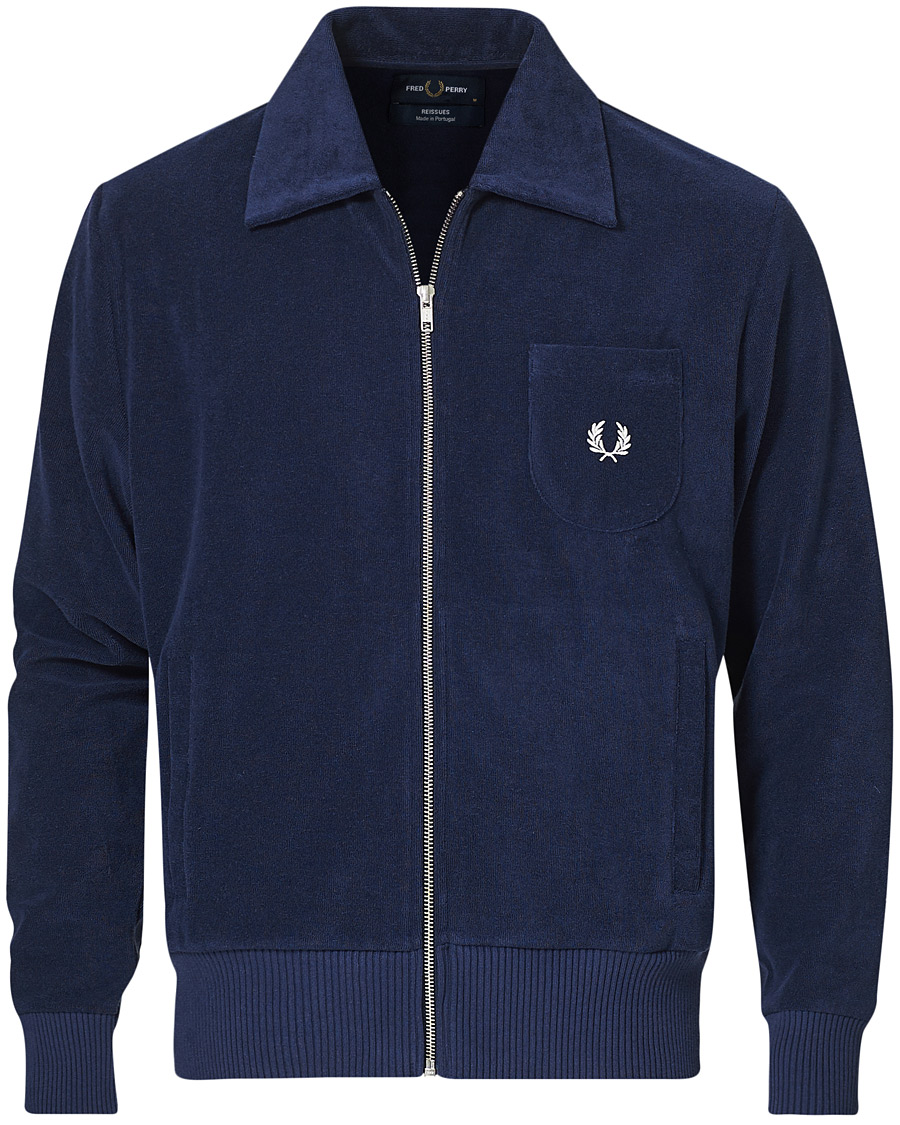 Herren | Pullover | Fred Perry | Reissues Towelling Jacket Carbon Blue