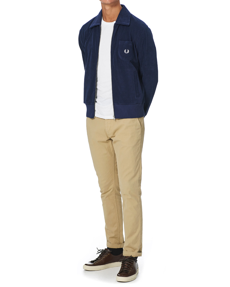 Herren | Pullover | Fred Perry | Reissues Towelling Jacket Carbon Blue