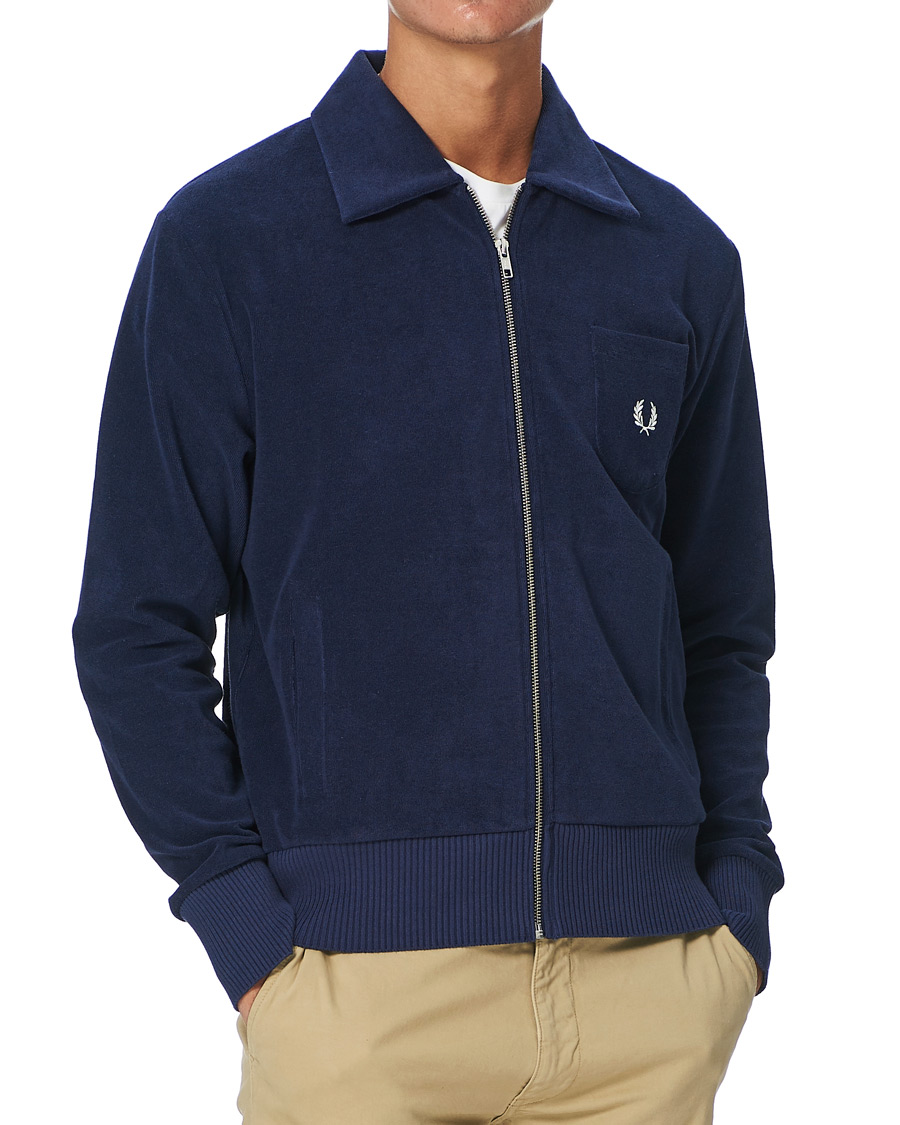 Herren | Pullover | Fred Perry | Reissues Towelling Jacket Carbon Blue