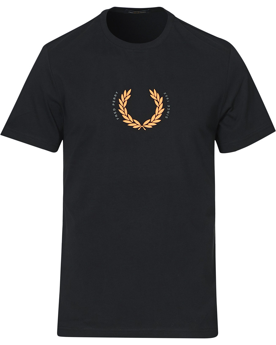 Herren | T-Shirts | Fred Perry | Laurel Wreath Tee Black