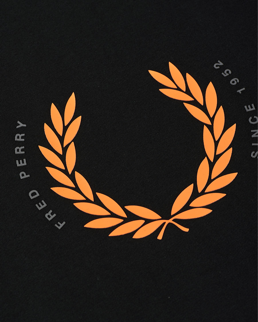 Herren | T-Shirts | Fred Perry | Laurel Wreath Tee Black