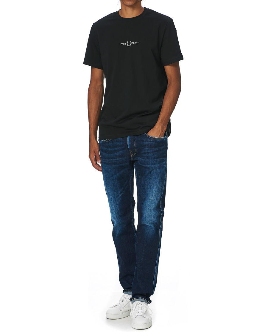 Herren | T-Shirts | Fred Perry | Embroidered T-Shirt Black