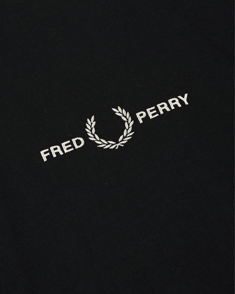 Herren | T-Shirts | Fred Perry | Embroidered T-Shirt Black