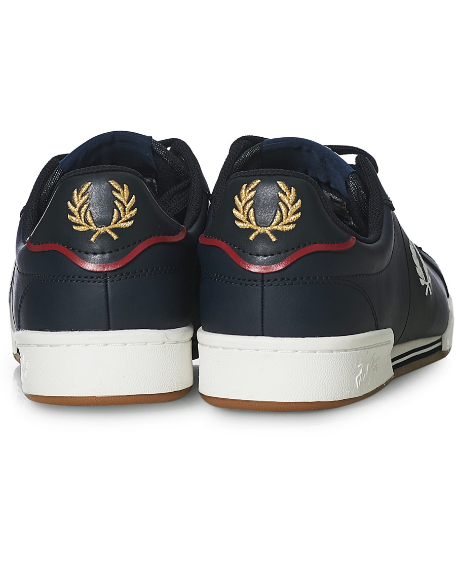 Herren | Fred Perry Bonded Leather Sneakers Navy | Fred Perry | Bonded Leather Sneakers Navy