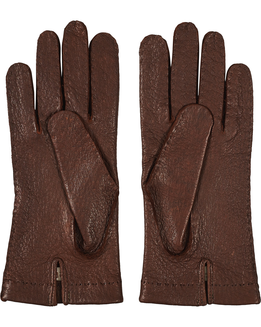 Herren |  | Hestra | Peccary Handsewn Unlined Glove Sienna