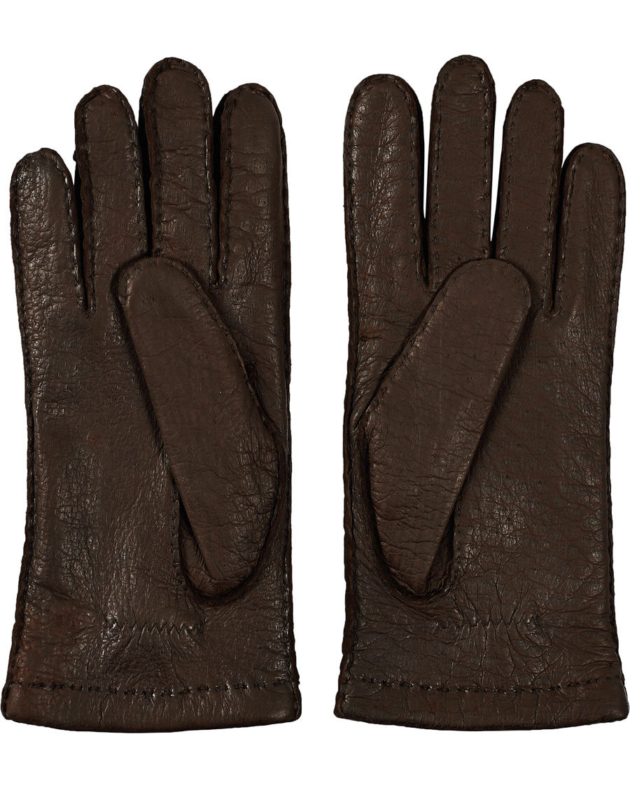 Herren | Handschuhe | Hestra | Peccary Handsewn Cashmere Glove Espresso