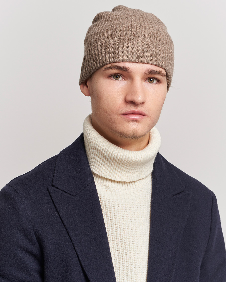 Herren | Mützen | Johnstons of Elgin | Cashmere Ribbed Hat Otter