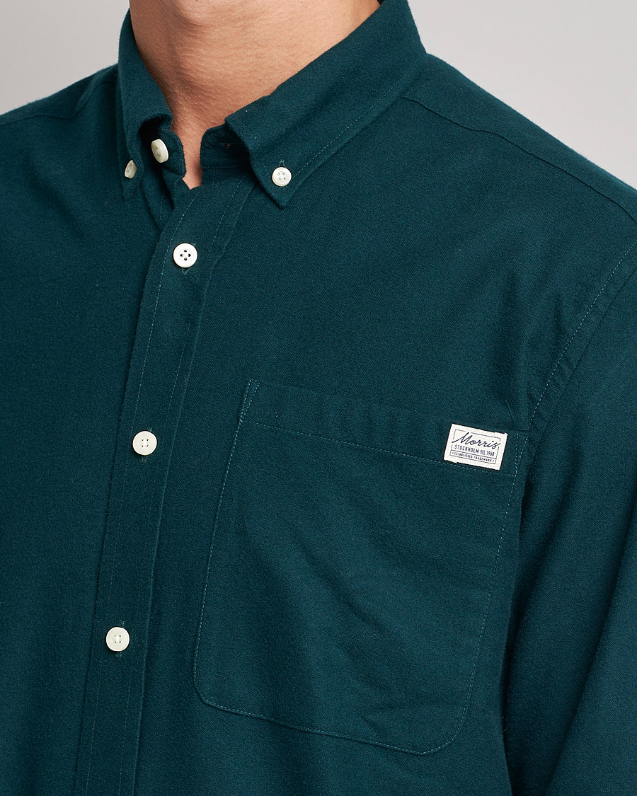 Herren | Hemden | Morris | Original Brushed Oxford Shirt Green