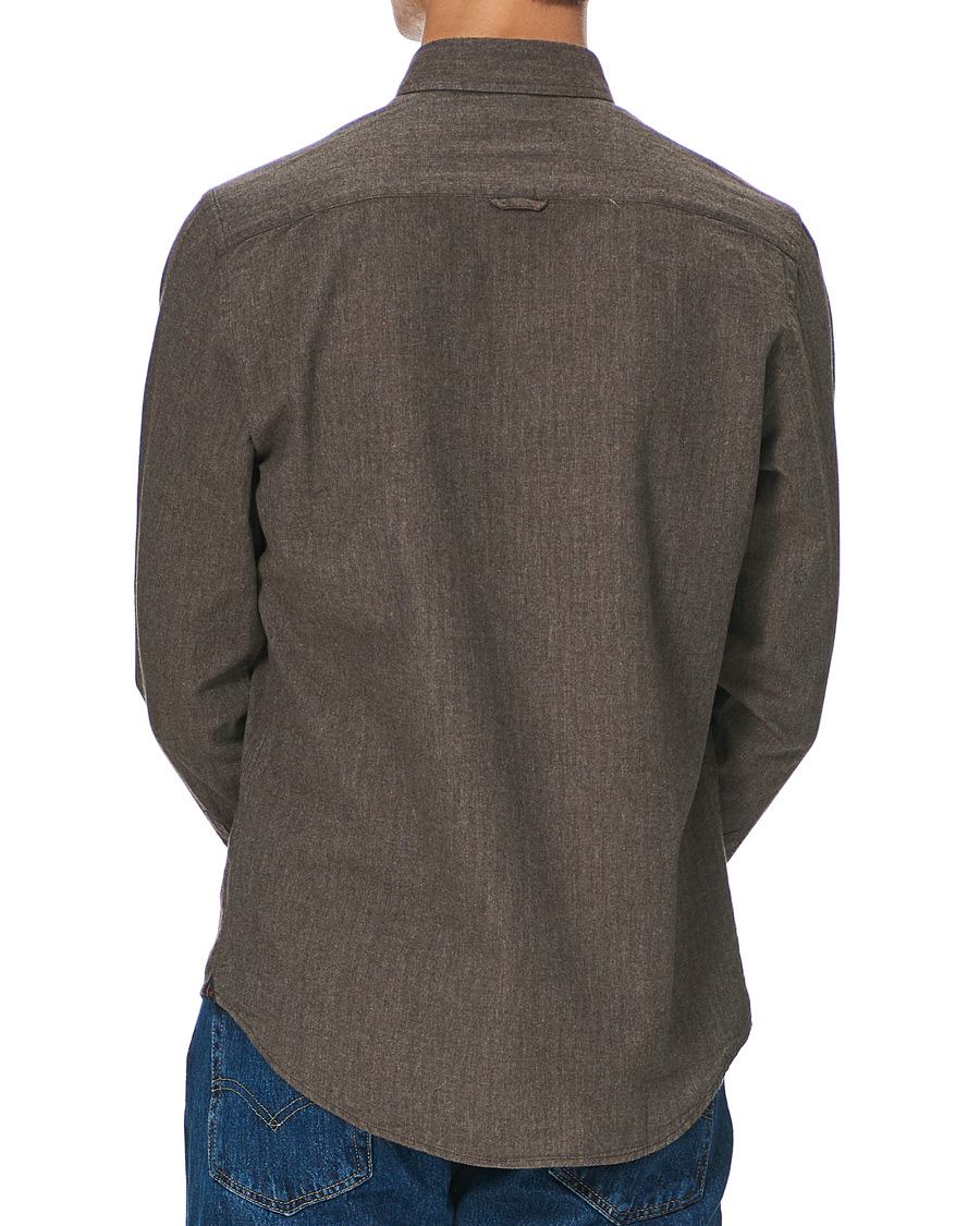 Herren | Hemden | Morris | Watts Flannel Button Down Shirt Brown