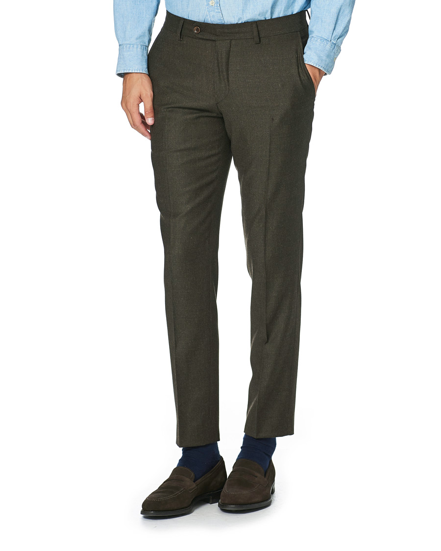 Herren | Hosen | Morris | Rodney Flannel Trousers Brown