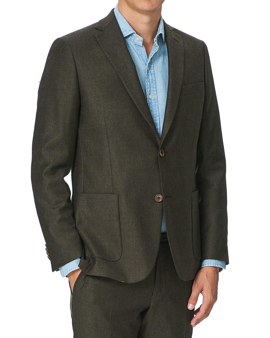 Herren | Sakkos | Morris | Archie Flannel Suit Blazer Brown