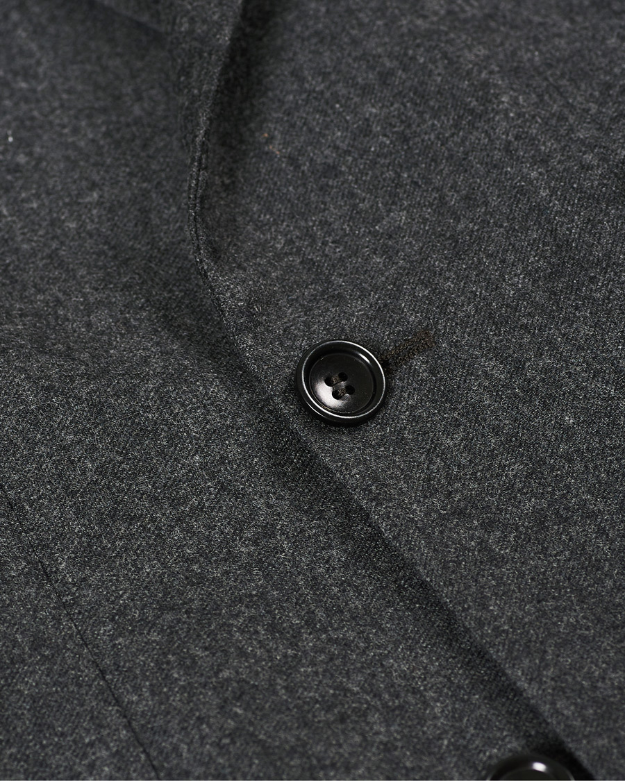 Herren | Sakkos | Morris | Roger Double Breasted Flannel Blazer Dark Grey