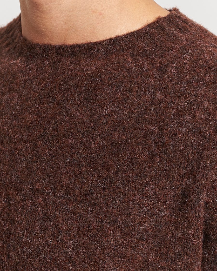 Herren | Pullover | Howlin' | Brushed Wool Sweater Brownish