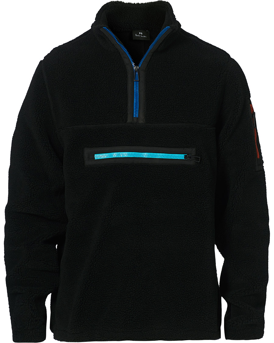Herren | Pullover | PS Paul Smith | Half Zip Fleece Sweater Black
