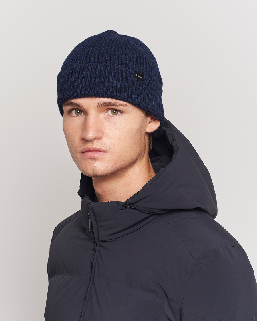 Herren | Paul Smith Cashmere Beanie Blue | Paul Smith | Cashmere Beanie Blue