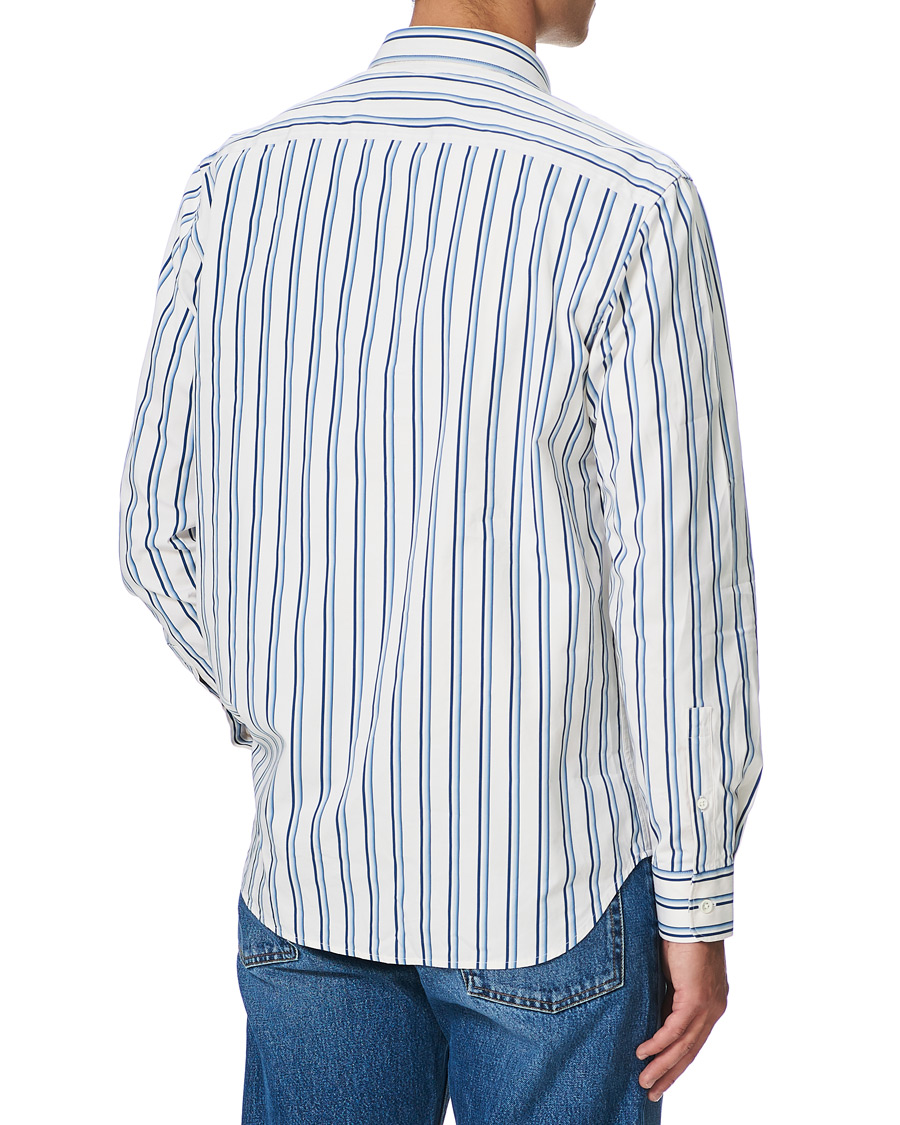 Herren | Hemden | Sunflower | Adrian Striped Shirt White/Blue
