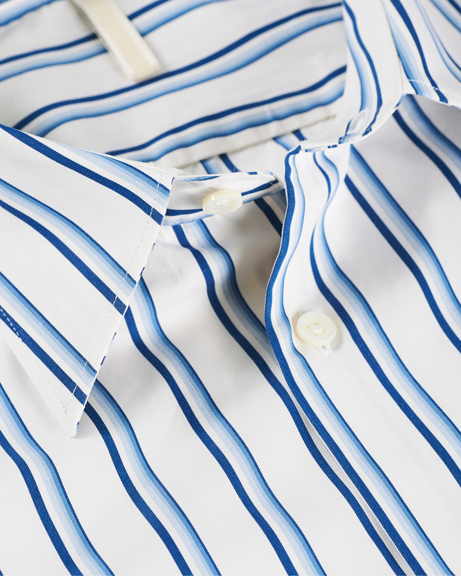 Herren | Hemden | Sunflower | Adrian Striped Shirt White/Blue