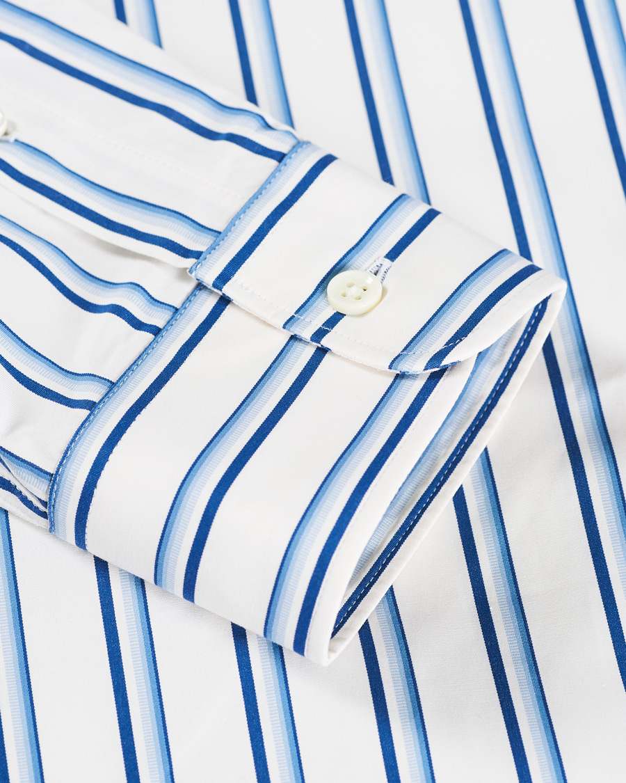 Herren | Hemden | Sunflower | Adrian Striped Shirt White/Blue