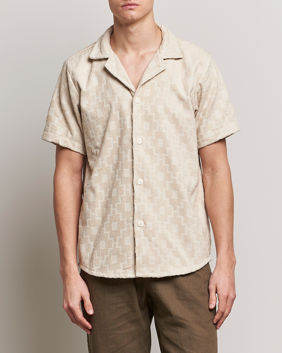 Herr |  | OAS | Machu Terry Short Sleeve Shirt Beige