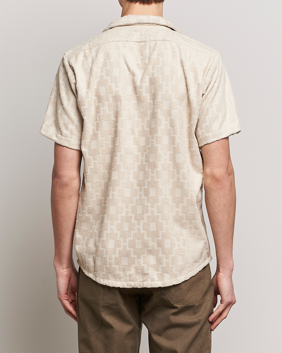 Herren | Hemden | OAS | Machu Terry Short Sleeve Shirt Beige