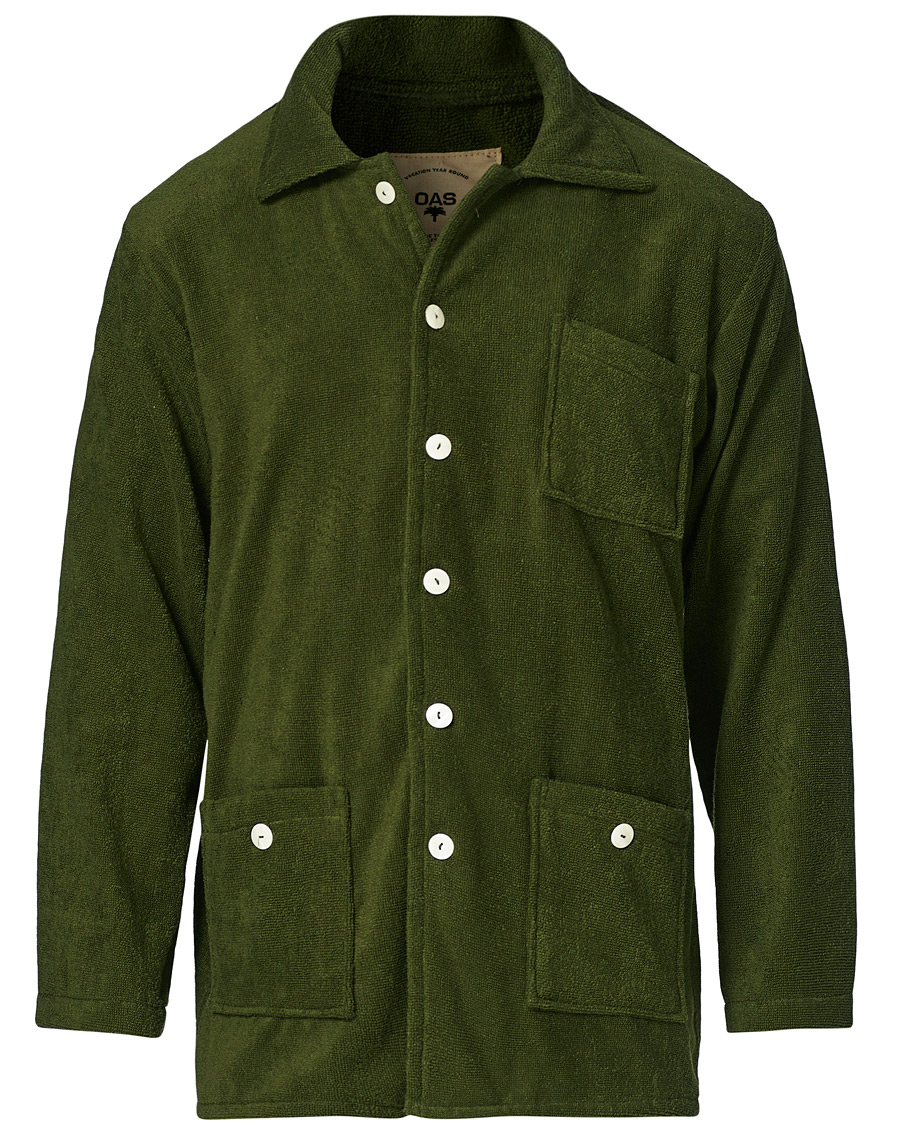 Herren | Hemden | OAS | Beach Dandy Terry Overshirt Army