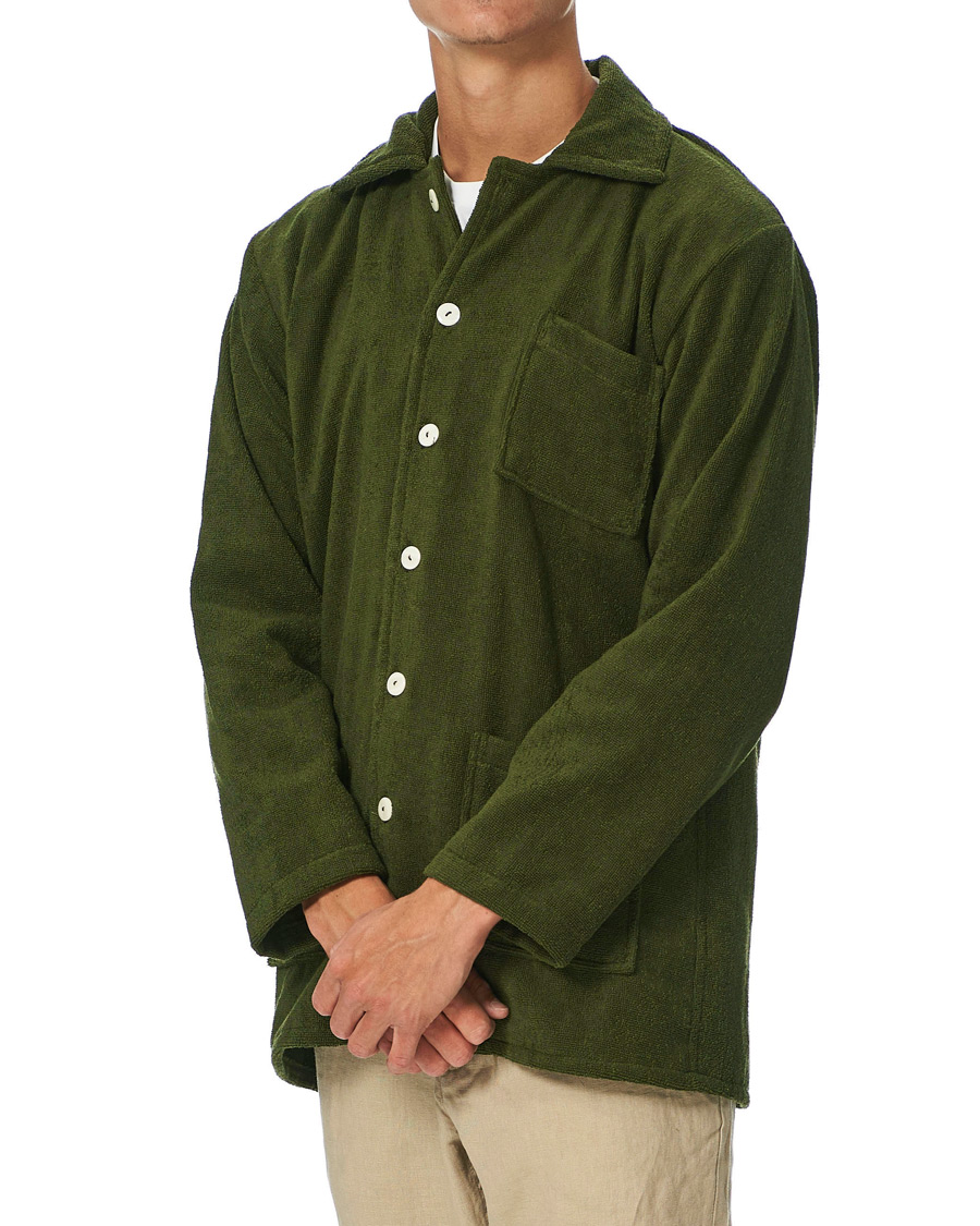 Herren | Hemden | OAS | Beach Dandy Terry Overshirt Army