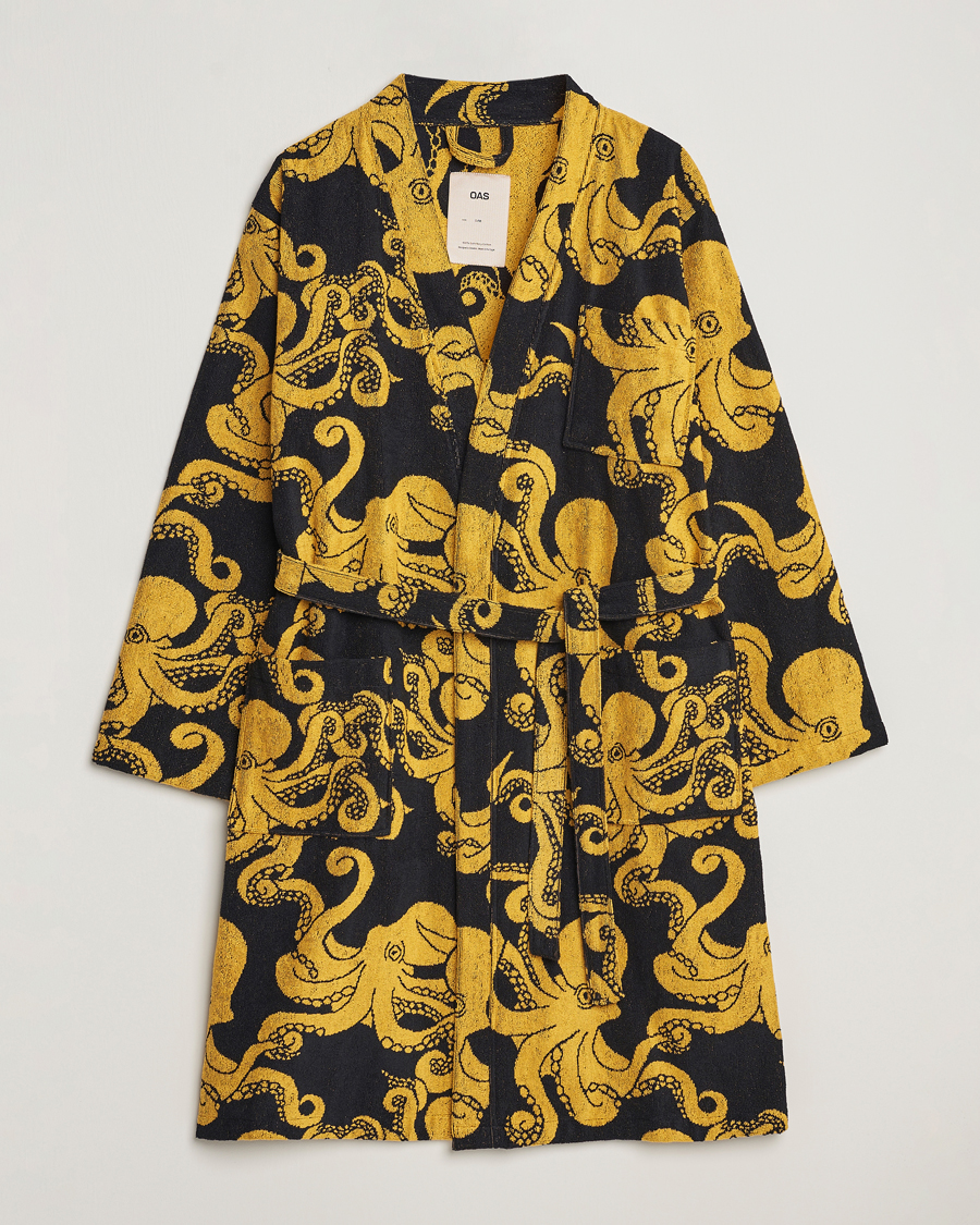 Herren | OAS Terry Robe Black Octo | OAS | Terry Robe Black Octo