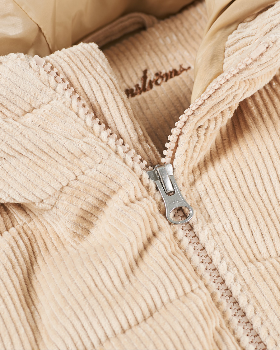 Herren | Jacken | Stenströms | Padded Corduroy Hood Vest Creme