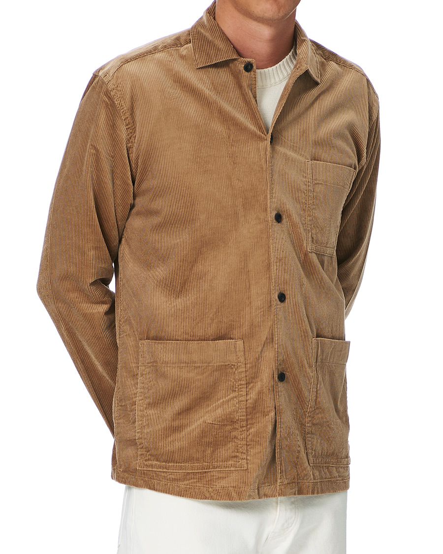 Herren | Hemden | Eton | Cotton Corduroy Overshirt Beige