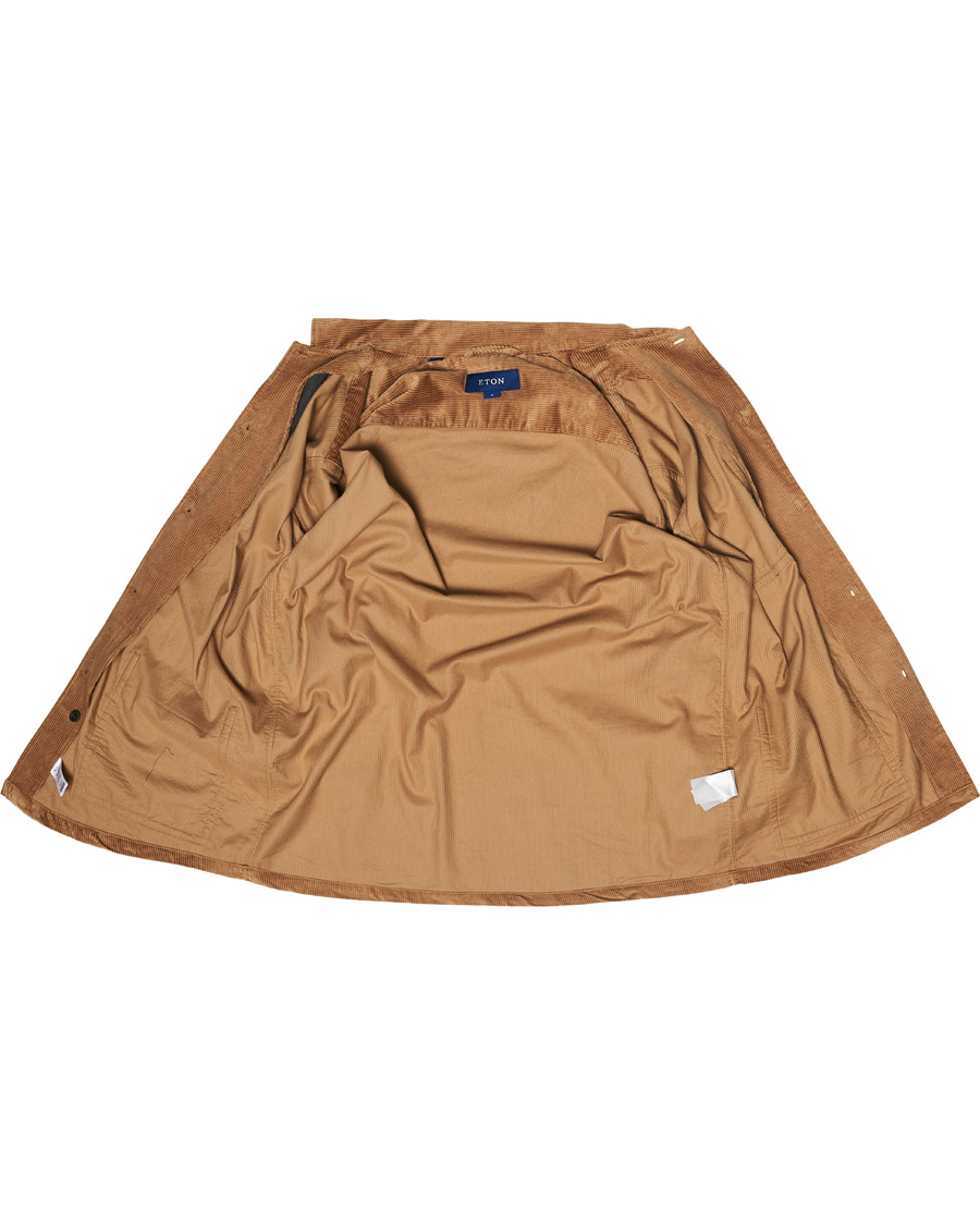 Herren | Hemden | Eton | Cotton Corduroy Overshirt Beige