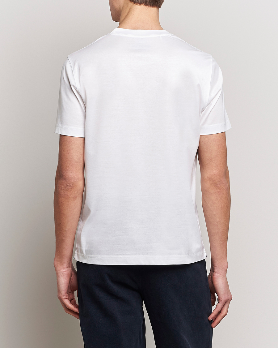 Herren | T-Shirts | Eton | Filo Di Scozia Cotton T-Shirt White