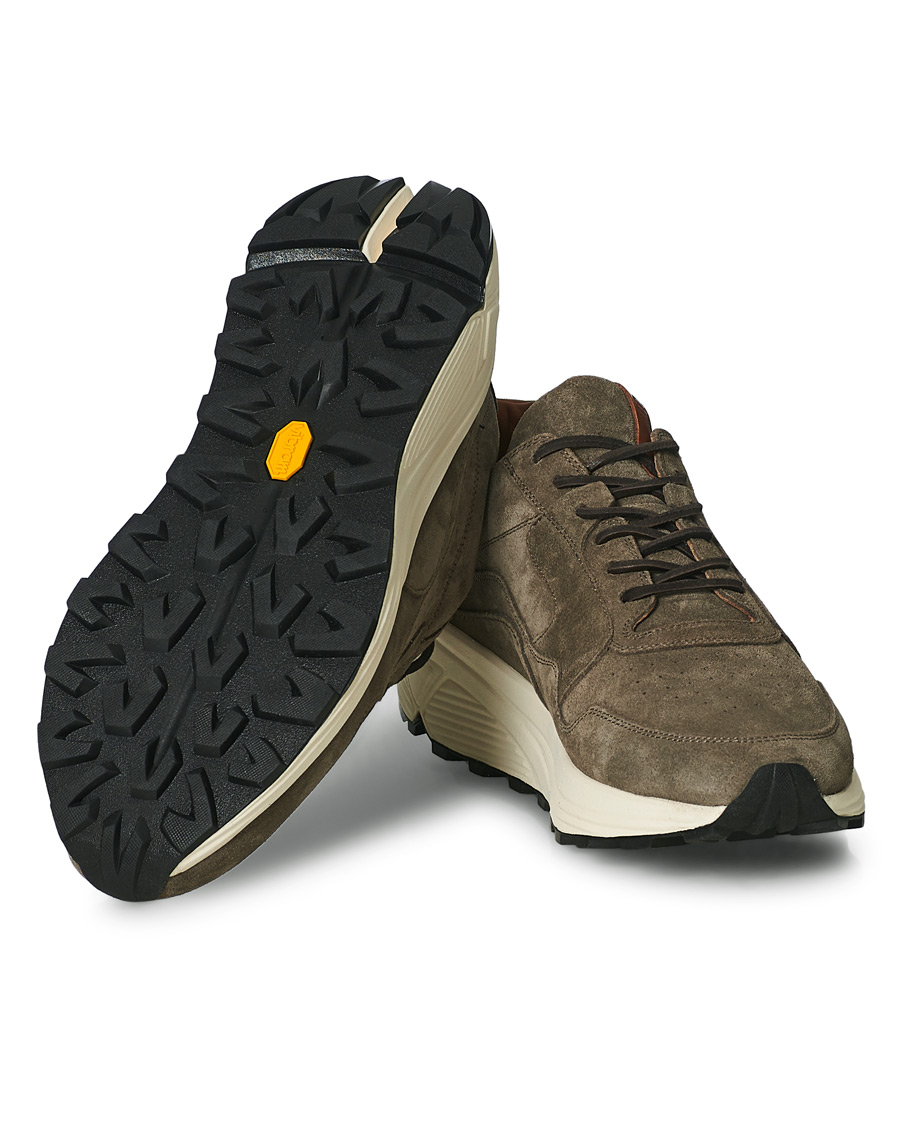 Herren | Buttero Vinci Suede Running Sneaker Taupe | Buttero | Vinci Suede Running Sneaker Taupe