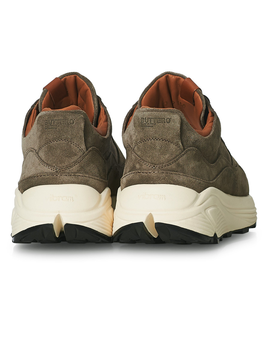 Herren | Buttero Vinci Suede Running Sneaker Taupe | Buttero | Vinci Suede Running Sneaker Taupe