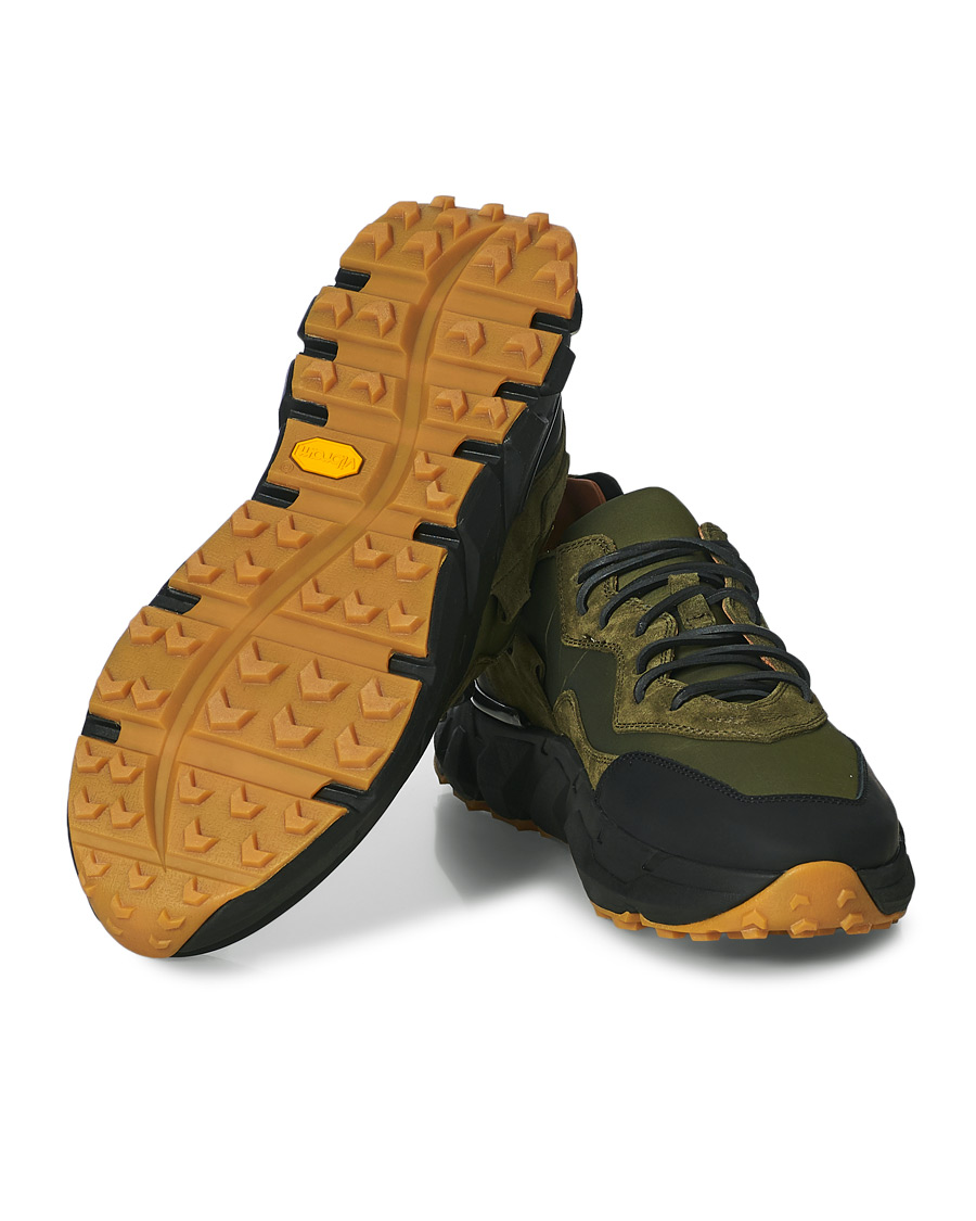 Herren | Buttero Spazio Running Sneaker Black/Olive | Buttero | Spazio Running Sneaker Black/Olive