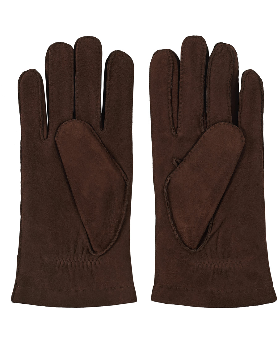 Herren | Handschuhe | Hestra | Arthur Wool Lined Suede Glove Marron